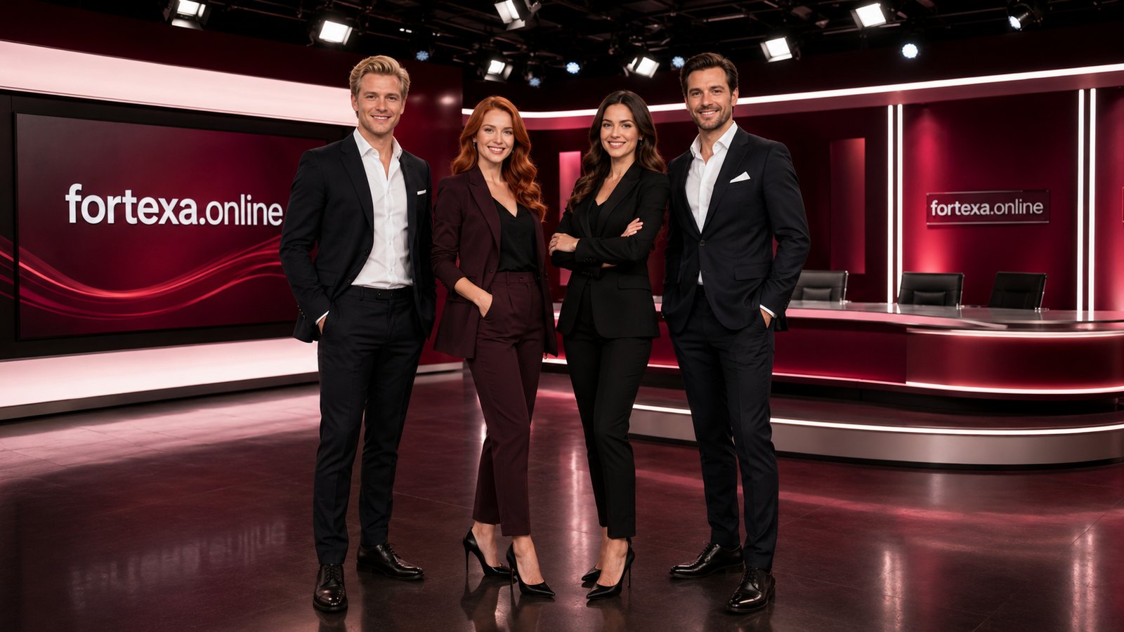 Das Team von fortexa.online im Studio